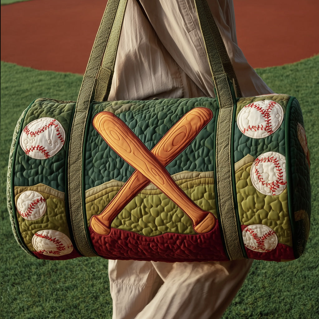 Baseball Quilted Duffle Bag Best Weekender Duffel Bag Present For Mom