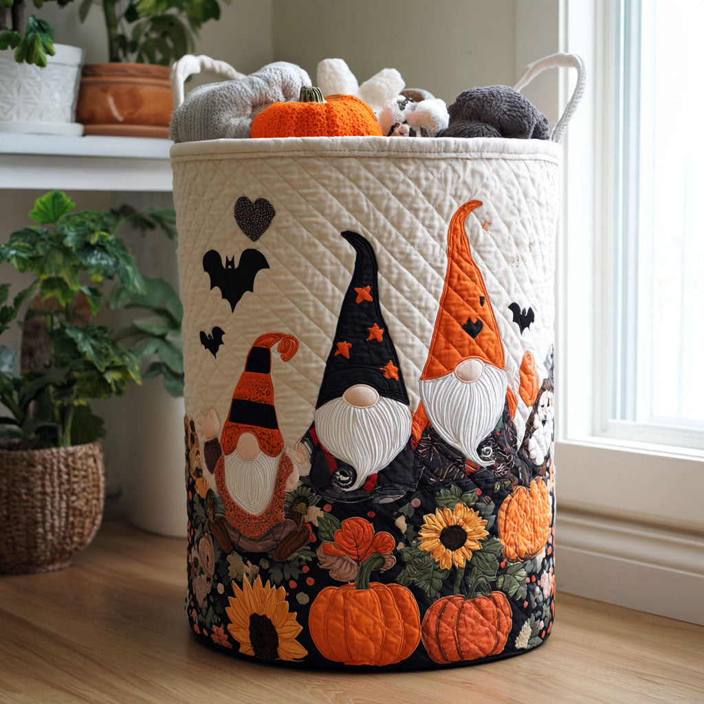Batwing Buddy Quilted Laundry Basket House Decor Unique Halloween Gifts