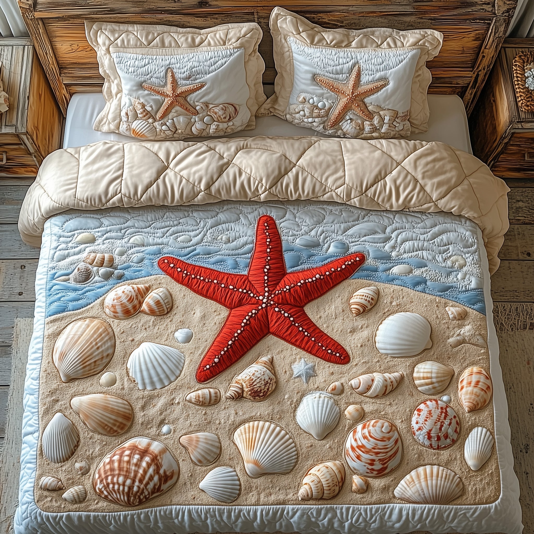 Beachside Jewels Quilted Bedding Set Cover Bed Set Great Mothers Day Ideas