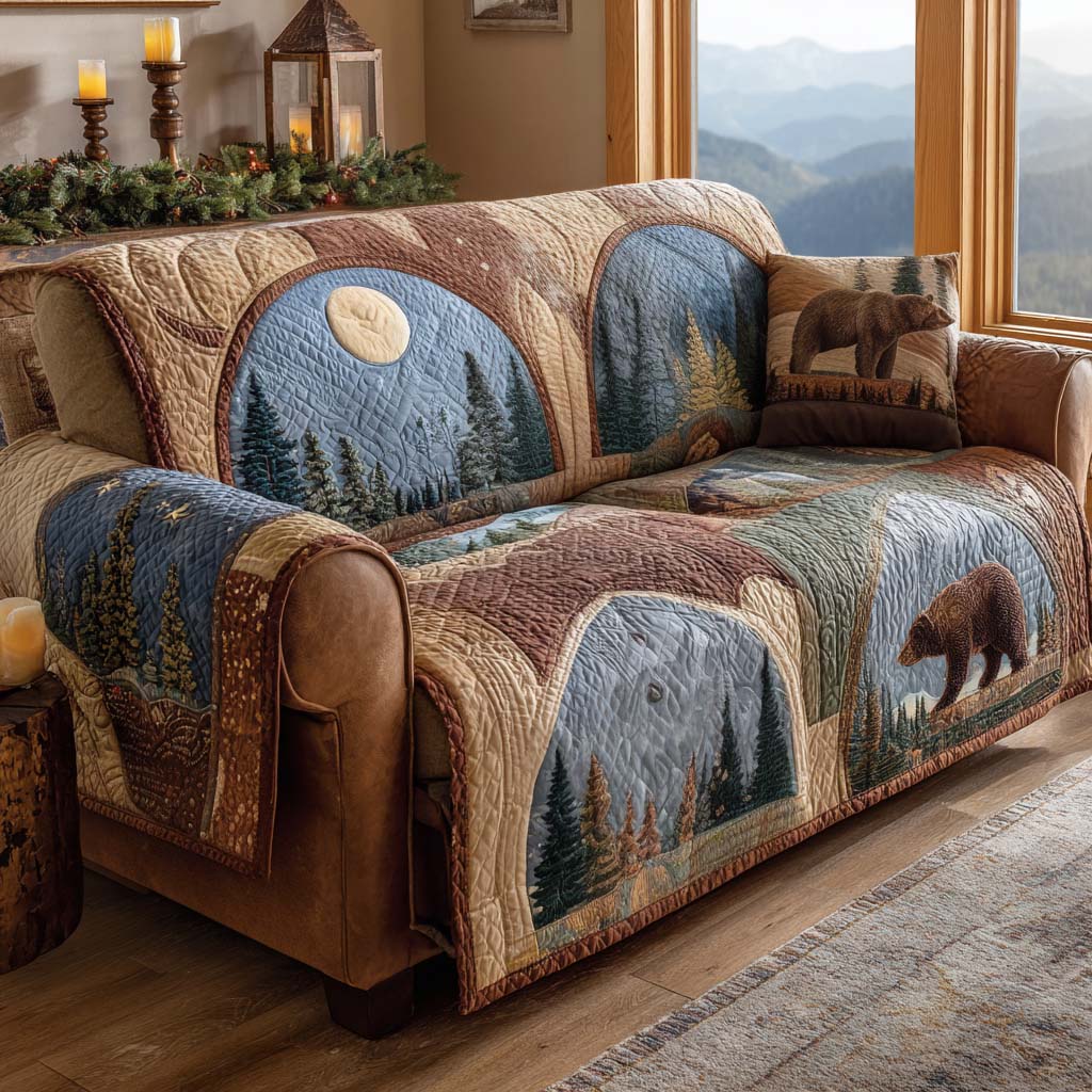 Bear Creek Quilted Sofa Cover Furniture Covers For Sofas Unique Bear Gifts