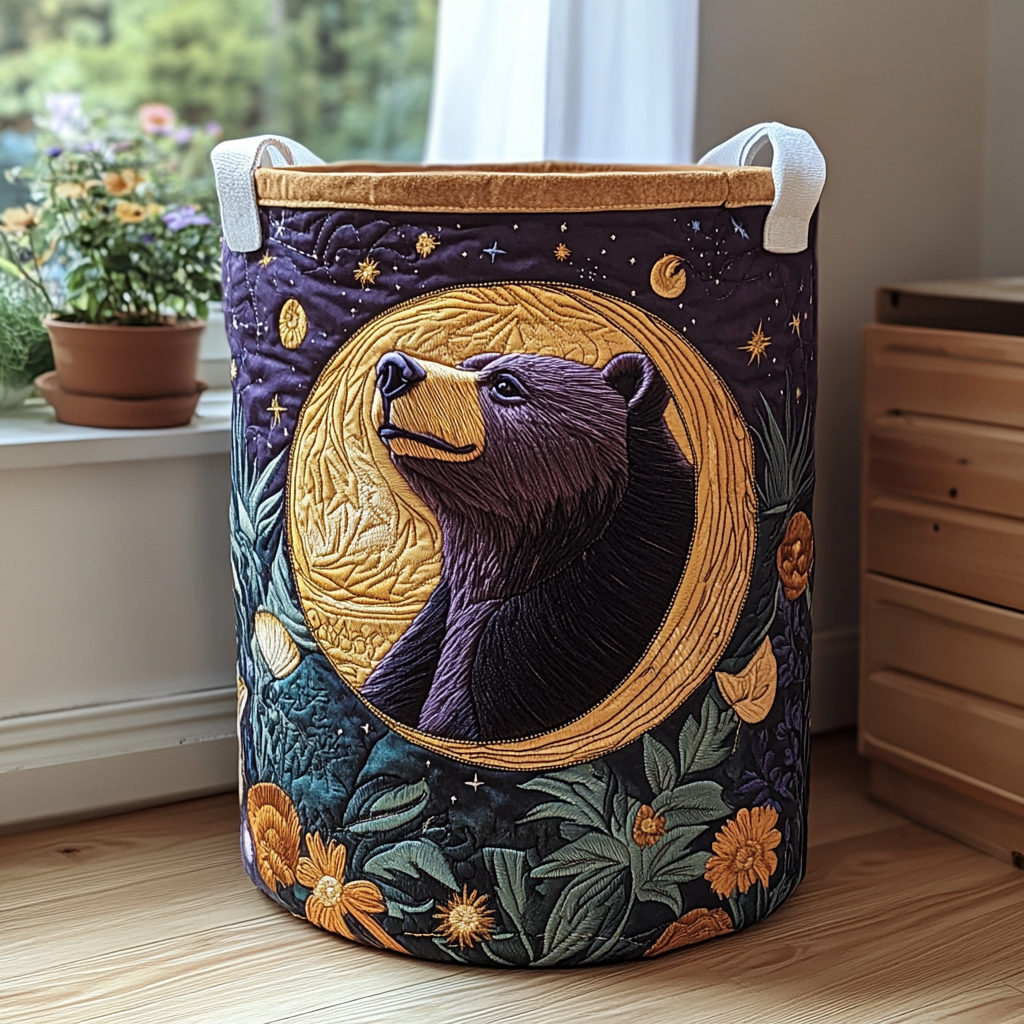 Bear Grove Quilted Laundry Basket Unique Laundry Basket Best Bear Gift Ideas