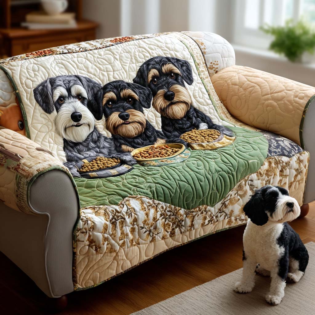 Bearded Friend Quilted Sofa Cover Santa Sofa Cover Top Christmas Gifts