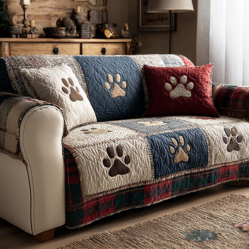 Best Friend Paws Quilted Sofa Cover Seat Covers For Couches Best Gifts For Dog Owners