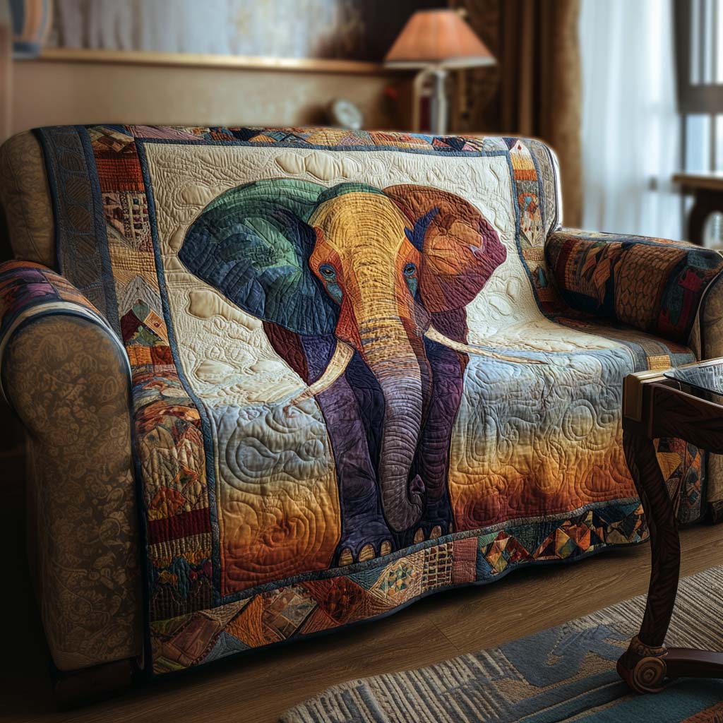 Big Elephant Love Quilted Sofa Cover Best Sofa Covers Elephant Gifts For Him