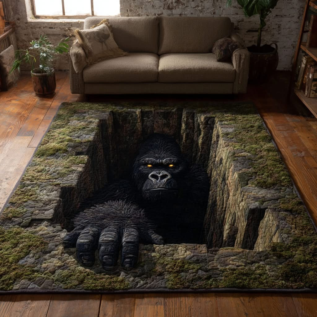 Bigfoot Forest Legend Area Sasquatch Area Carpet Bigfoot Themed Gifts