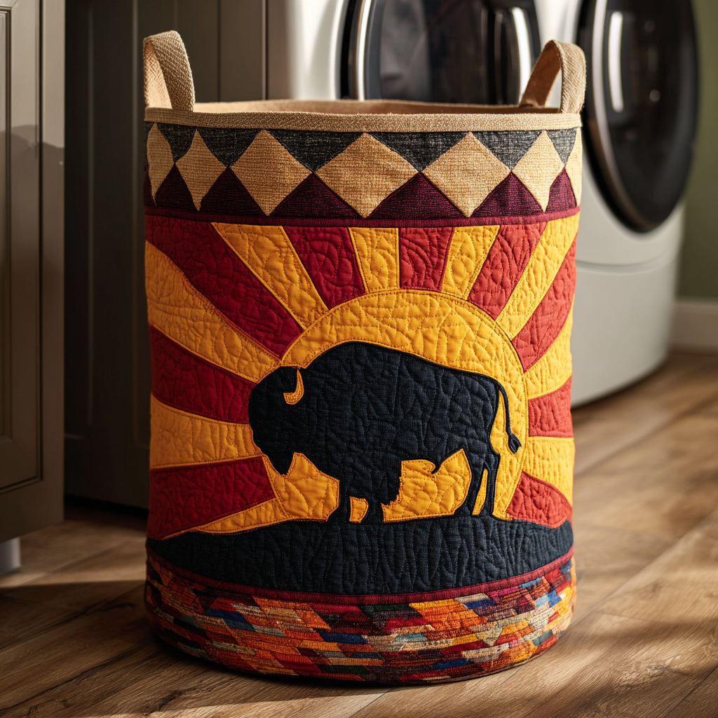 Bison Sunburst Quilted Laundry Basket Unique Laundry Hamper Ideas Perfect Father's Day Gifts
