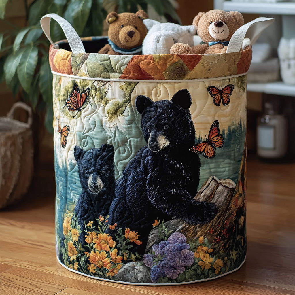 Black Cub Quilted Laundry Basket Unique Laundry Hamper Father's Day Presents For Dad Ideas