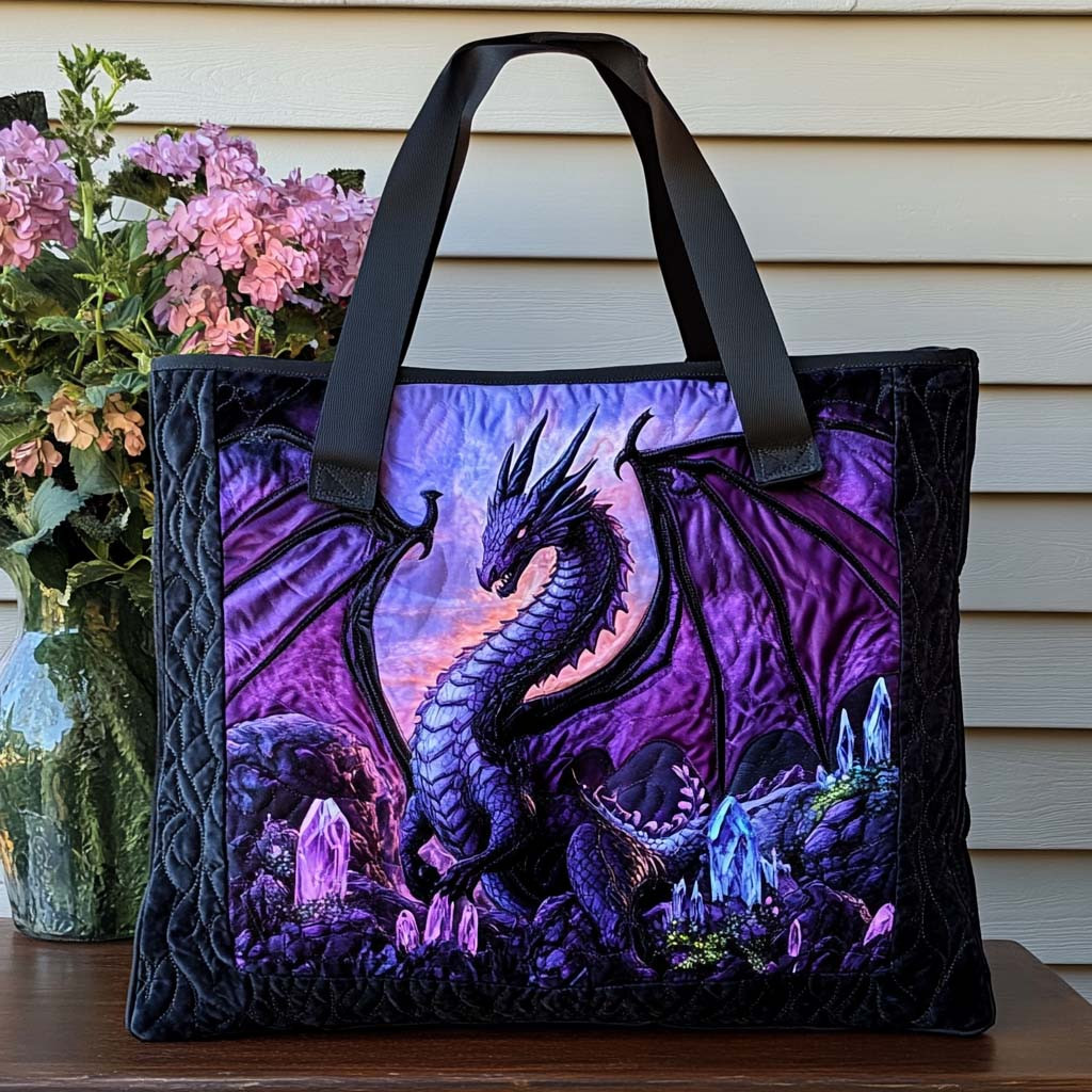 Blazing Dragon Trail Quilted Tote Bag The Best Tote Bag Best Mother's Day From For Daughter