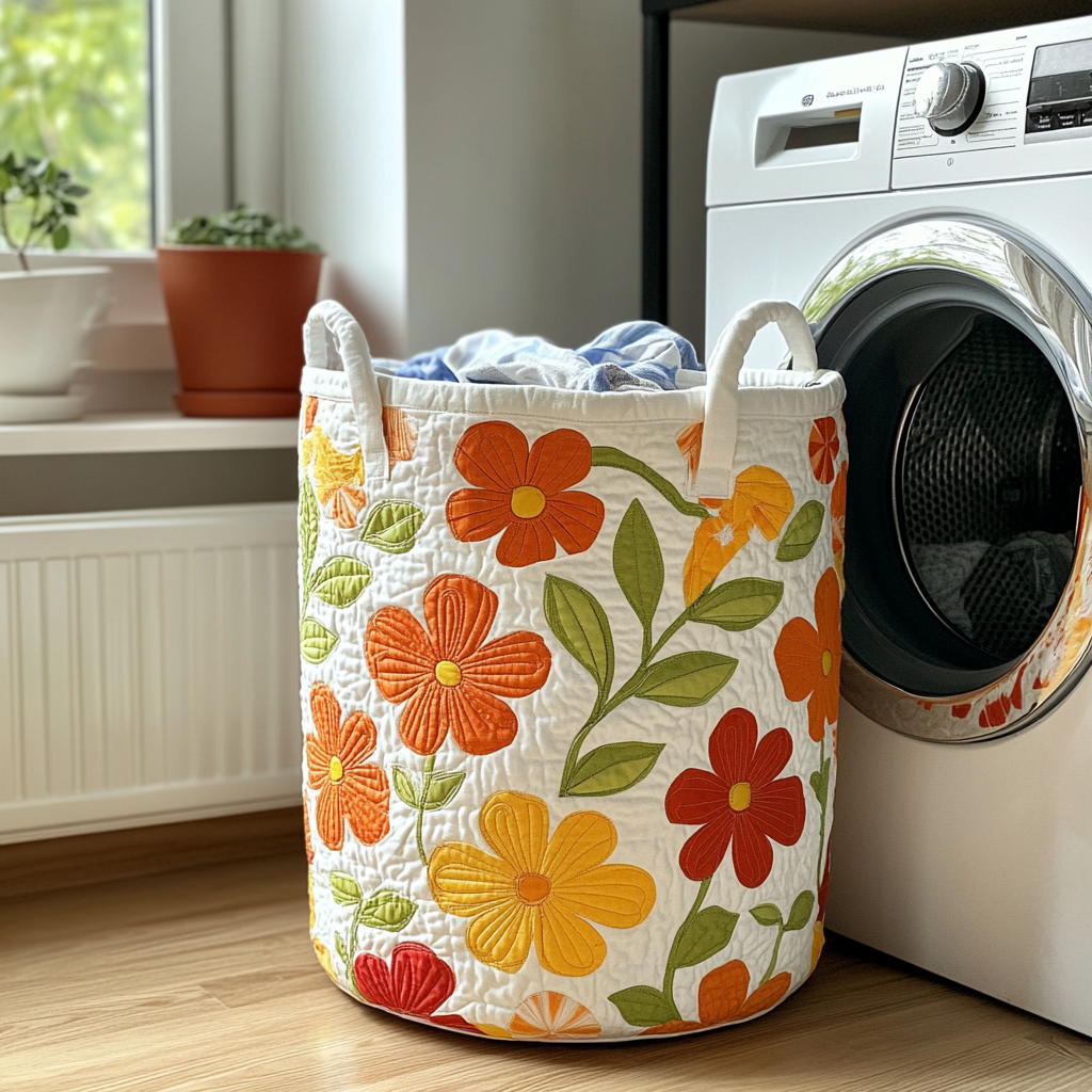 Bloom Dance Quilted Laundry Basket Best Dirty Clothes Hamper Gift Ideas For Moms Birthday
