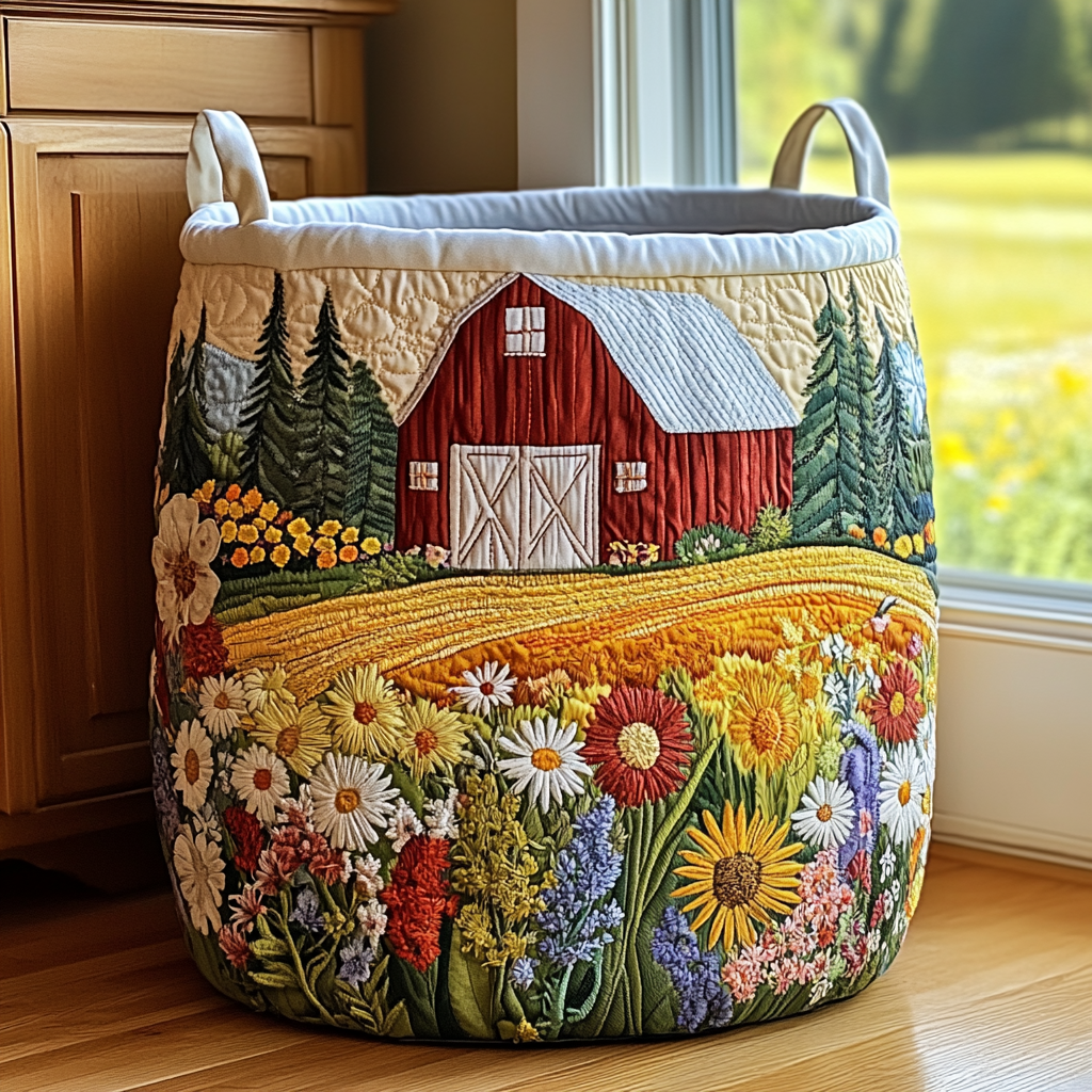 Bloom Valley Quilted Laundry Basket Best Laundry Basket Present Ideas For Mom