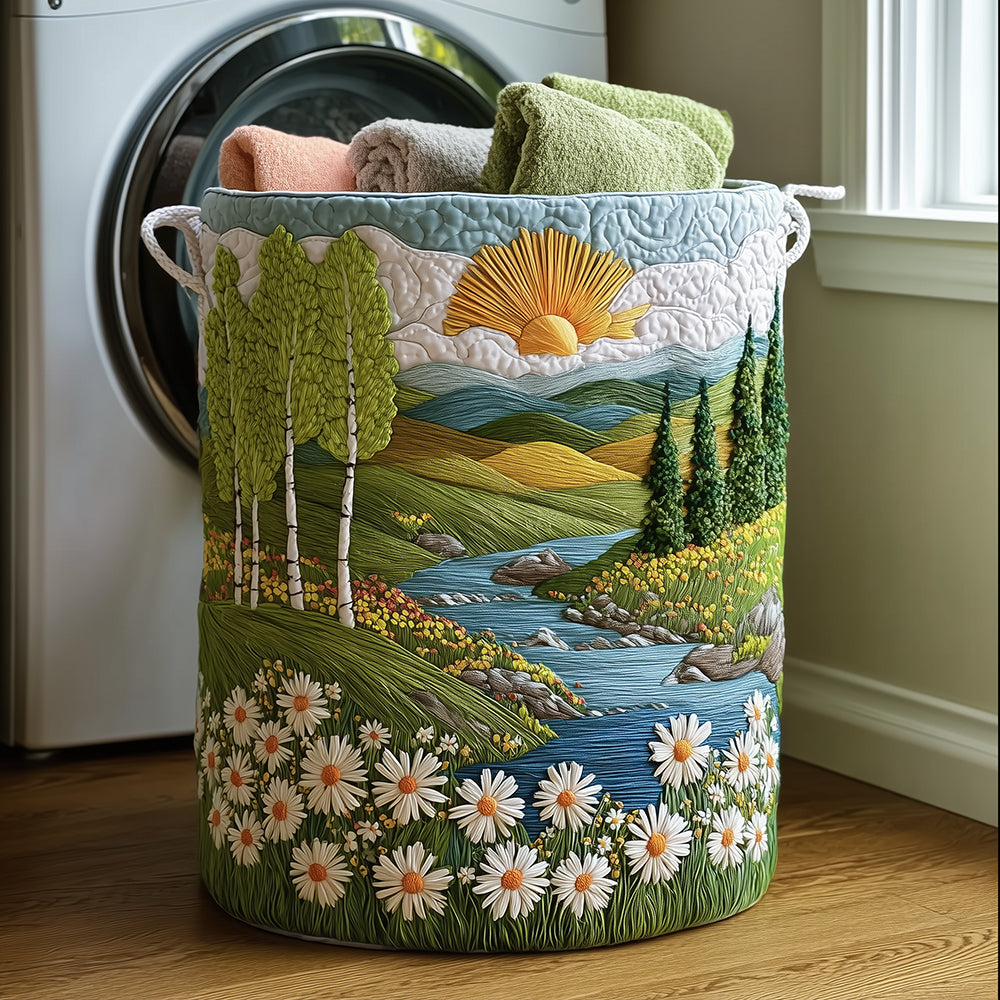 Bloom Valley Quilted Laundry Basket Storage Bins For Clothes Mother In Law Mothers Day Gifts