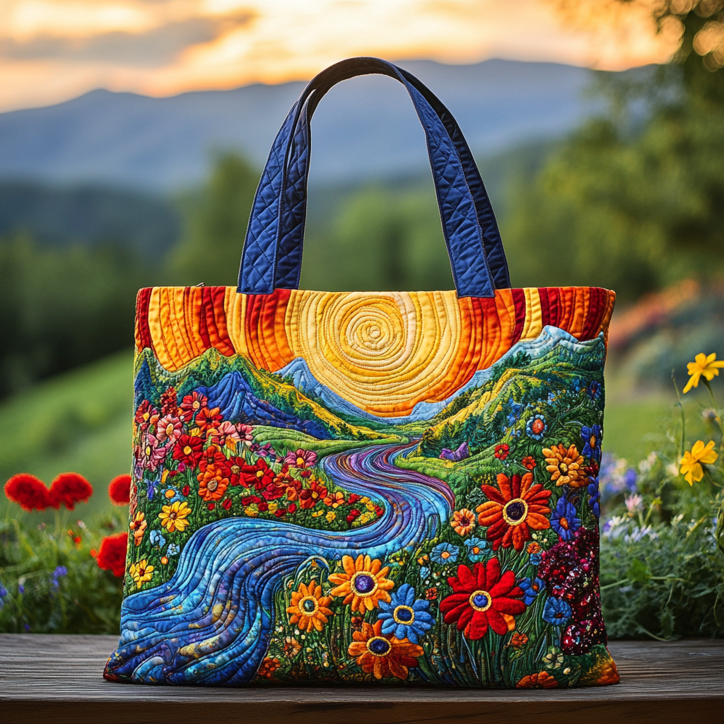 Bloom Valley Quilted Tote Bag The Best Shoulder Bags Mother's Day Delivery Gifts