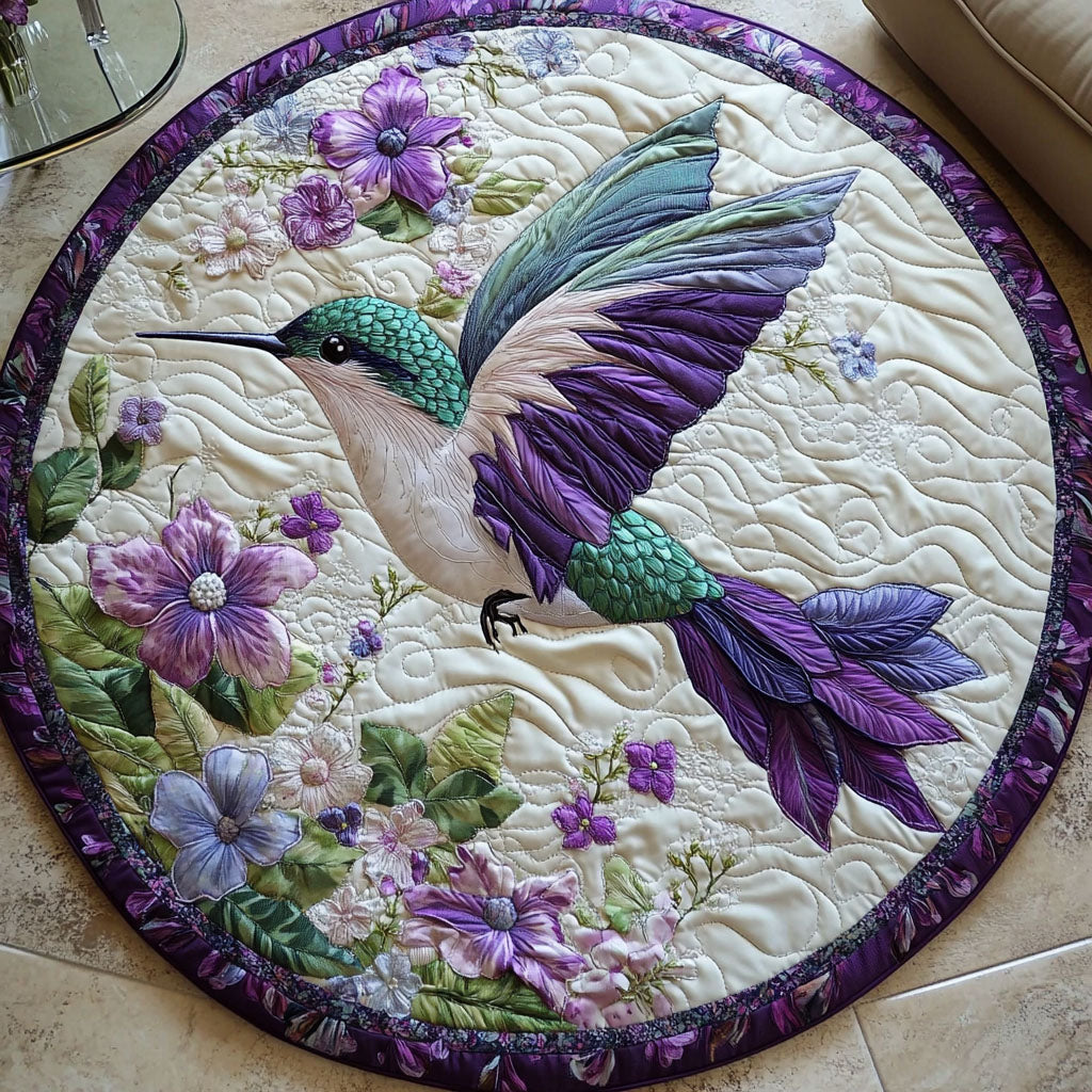 Blooming Air Quilted Round Mat Round Kitchen Mat Mother Present Ideas