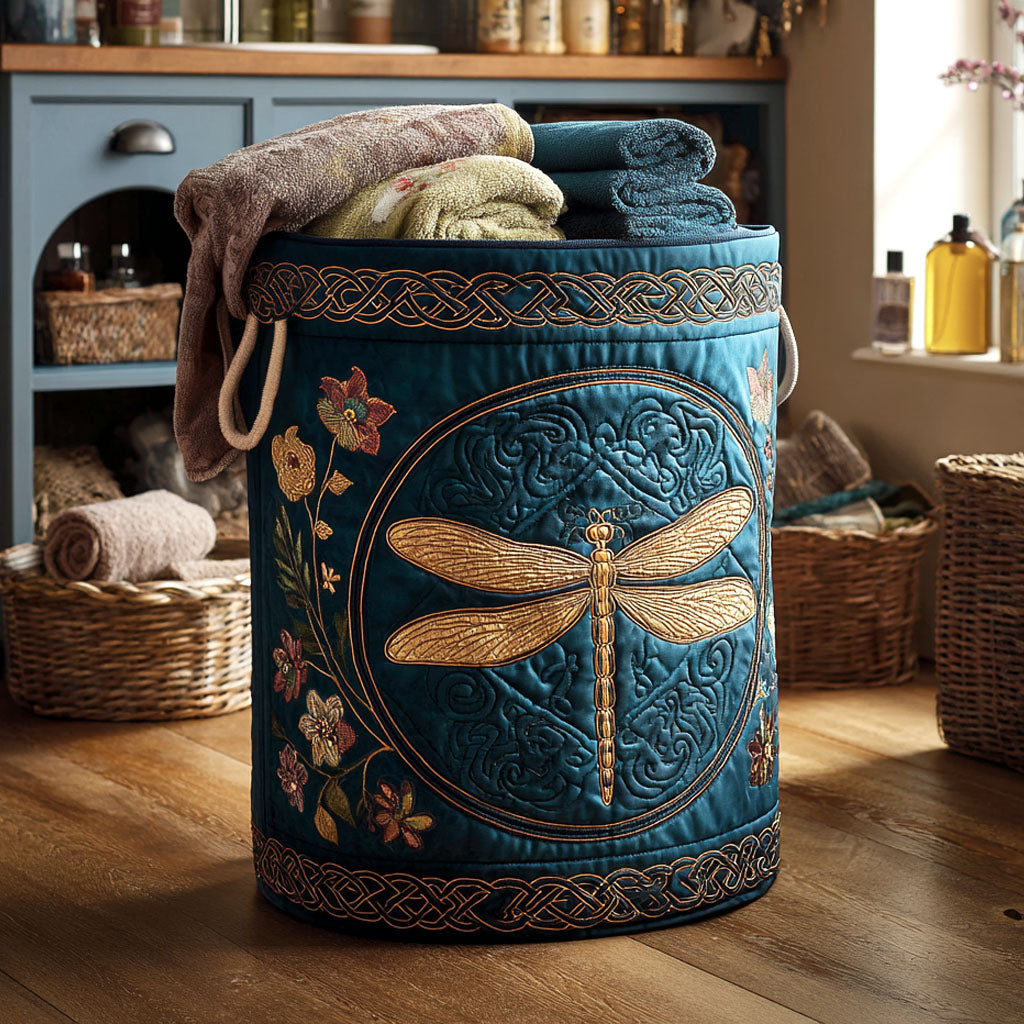 Blooming Aviator Quilted Laundry Basket Unusual Laundry Basket Unique Best Gifts For Dragon Lovers
