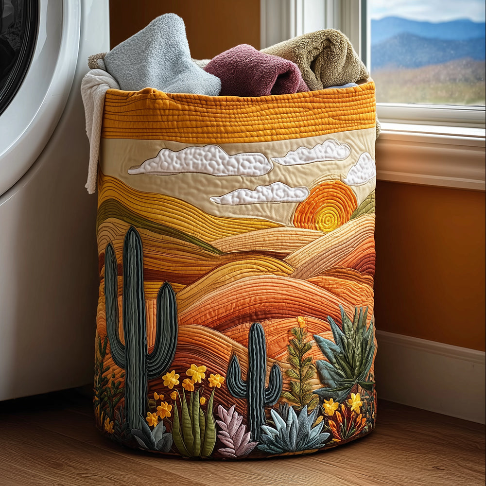 Blooming Dunes Quilted Laundry Basket Home Decor Items Presents To Get Your Mom