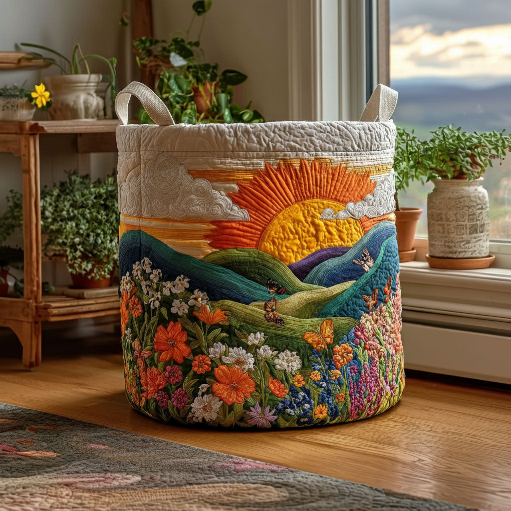 Blooming Valley Quilted Laundry Basket Laundry Hamper Presents For Mother In Law