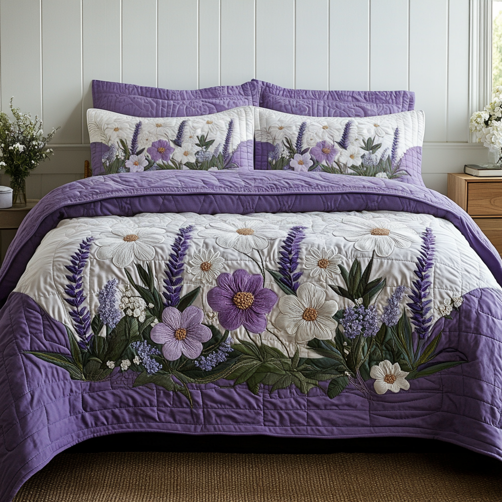 Blossom Haven Quilted Bedding Set Unique Bed Sheet Set Awesome Mother's Day Gifts