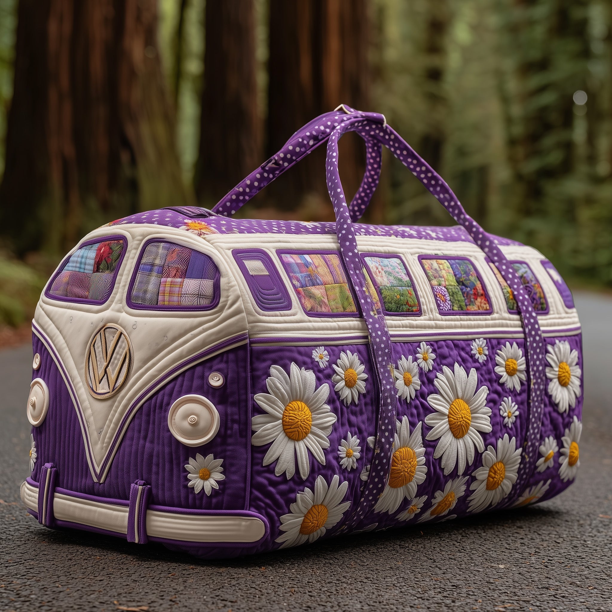Blossom Path Quilted Duffle Bag Travel Bag Women's Mother's Day Gifts