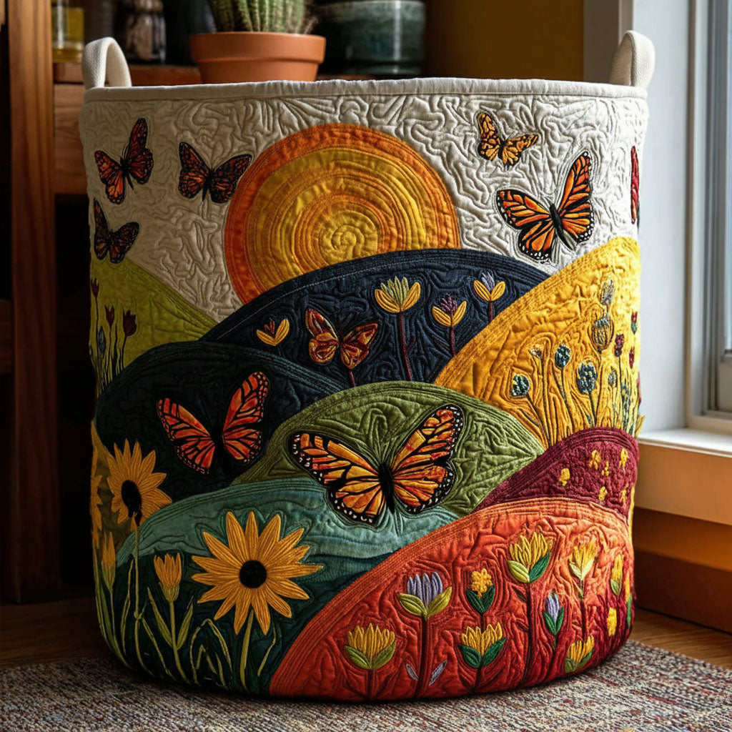 Blossom Ridge Quilted Laundry Basket Laundry Clothes Basket Great Gifts For Mom