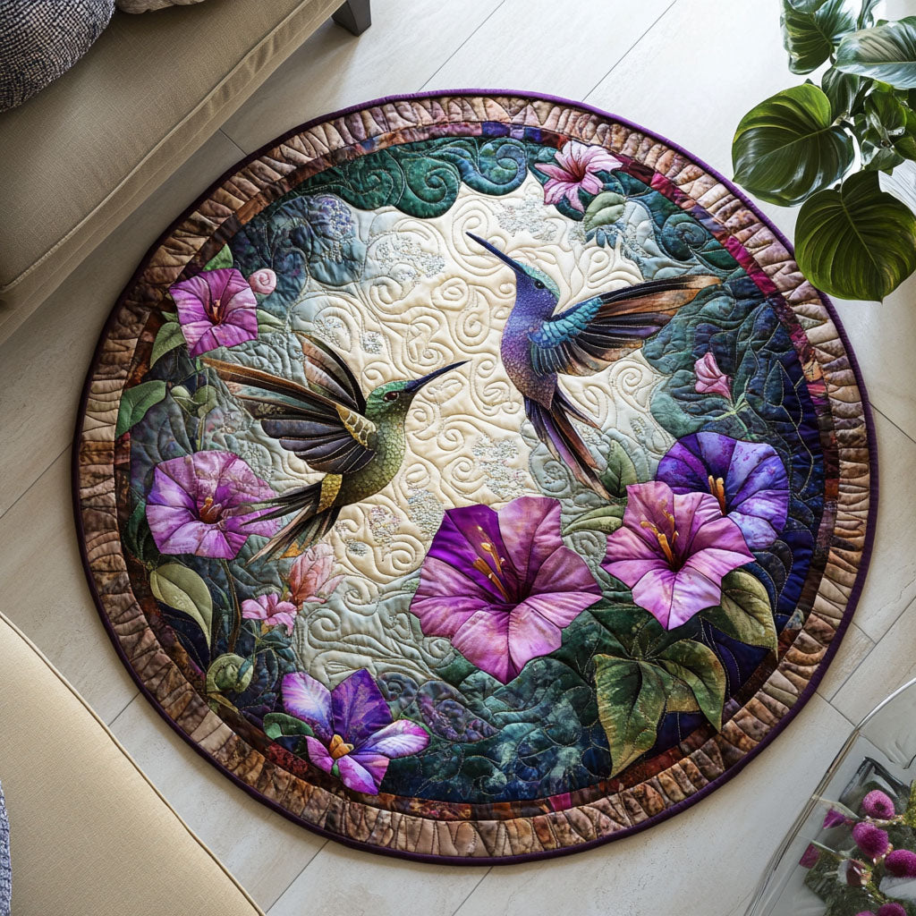 Blossom Sway Quilted Round Mat Cool Circle Rugs Last Minute Mother's Day Gifts