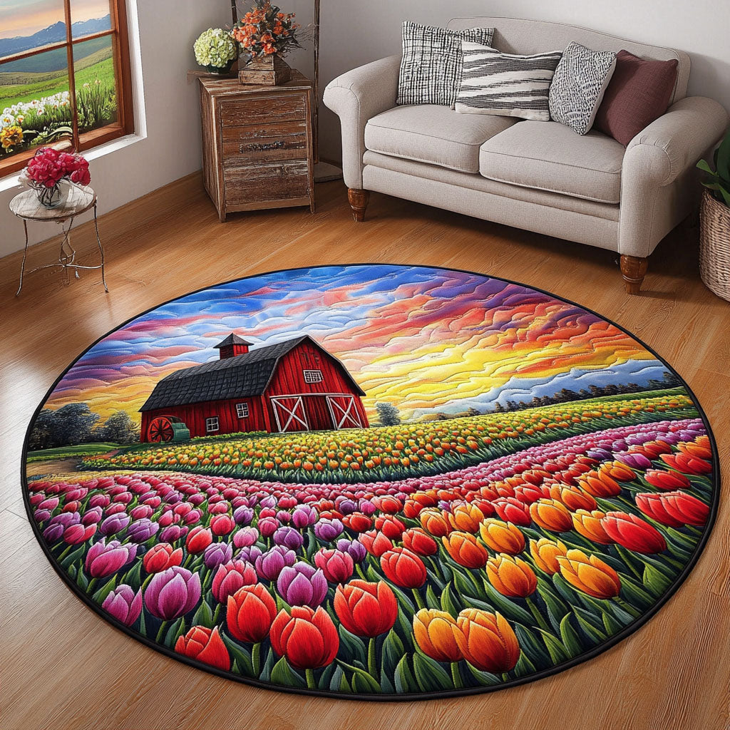 Blossom Trails Quilted Round Mat Round Matts Birthday Ideas For Mother