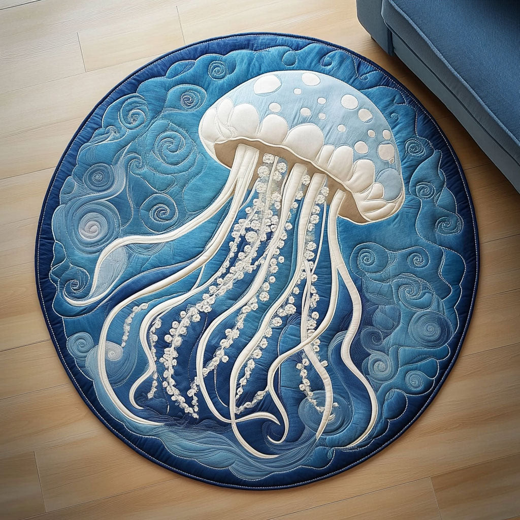 Blue Serenity Quilted Round Mat Living Room Furnishing Ideas Sentimental Father's Day Gifts