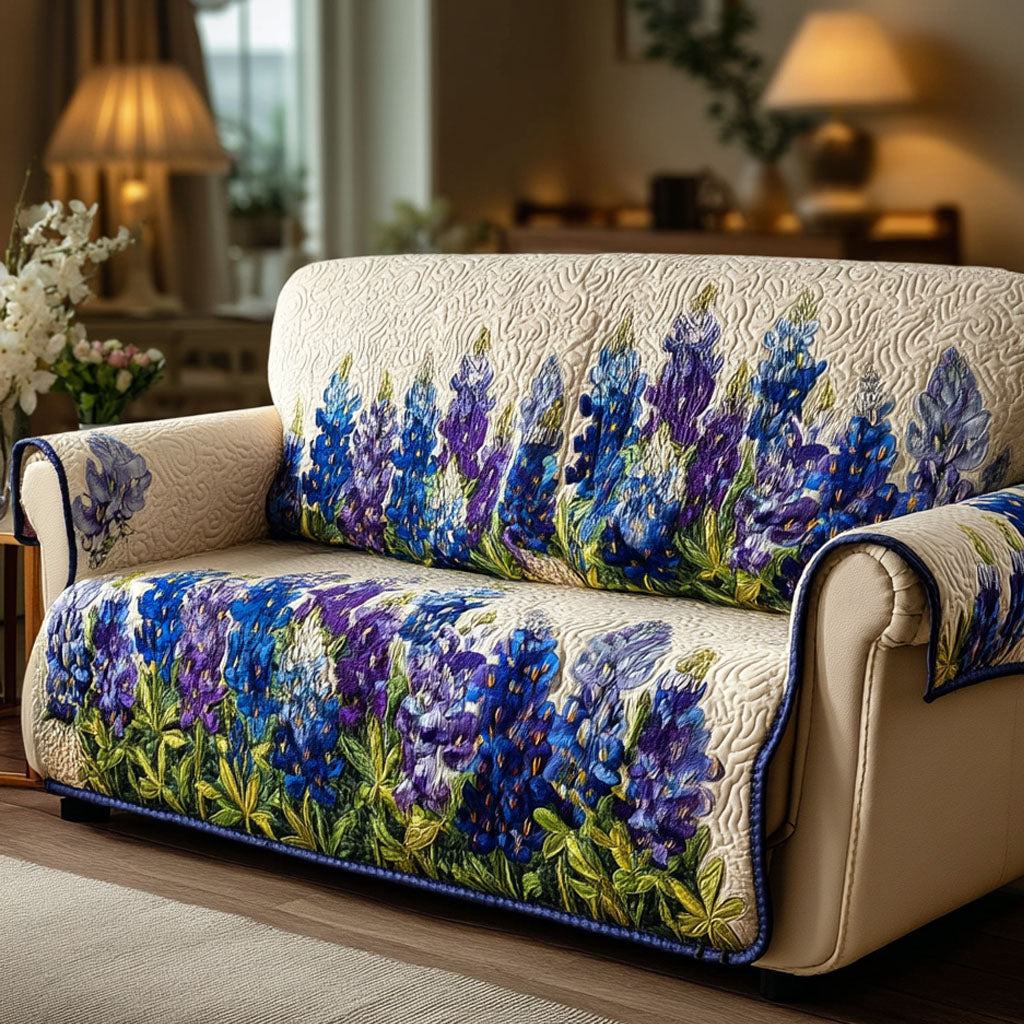 Bluebonnet Valley Quilted Sofa Cover Sofa And Seat Covers Best Mothers Day Gifts