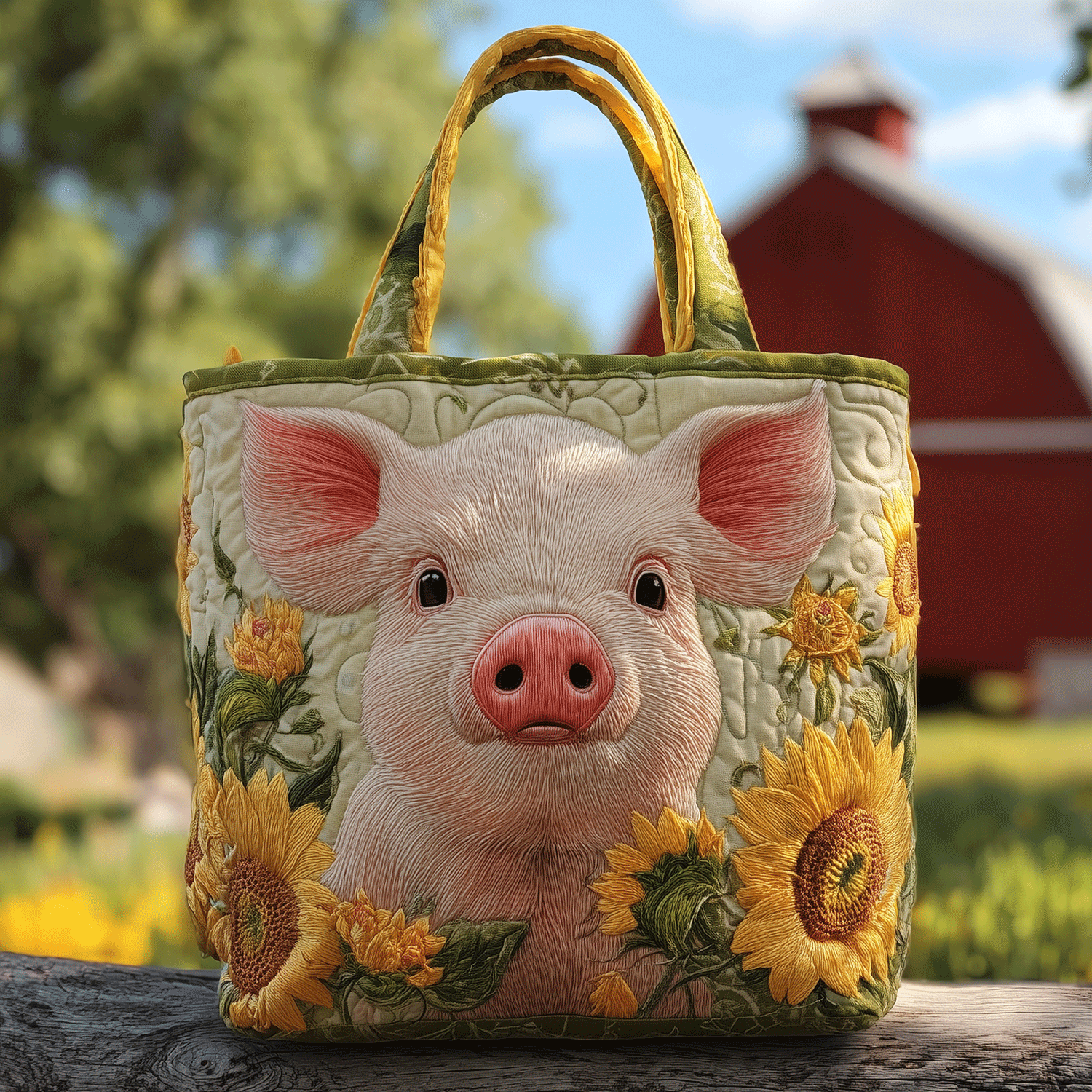 Blush Pig Beauty Quilted Tote Bag Best Everyday Tote Mothers Birthday Gifts