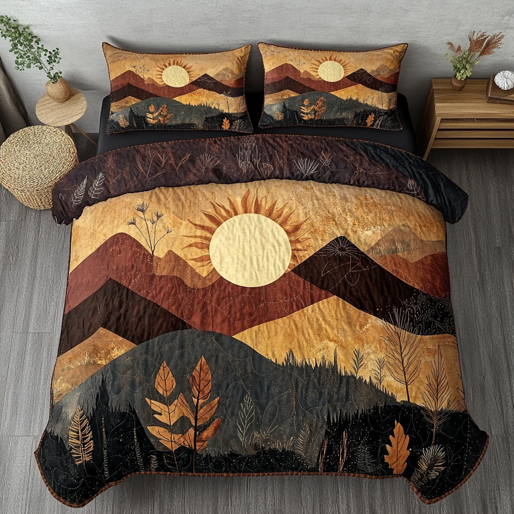 Bohemian Dreamscape Quilted Bedding Set Best Sheets Ever Fathers Day Delivery Gifts