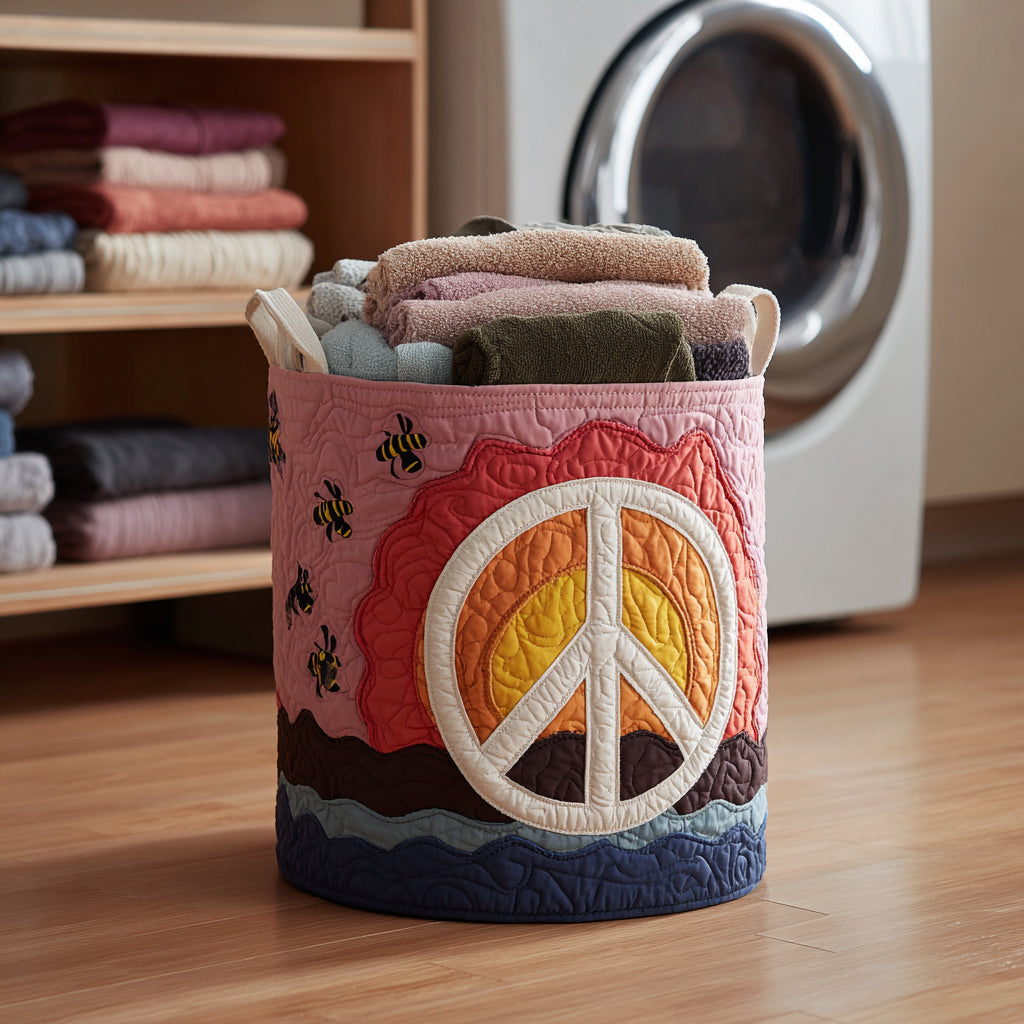 Bohemian Hippie Quilted Laundry Basket Coolest Laundry Baskets Last Minute Mother's Day Ideas