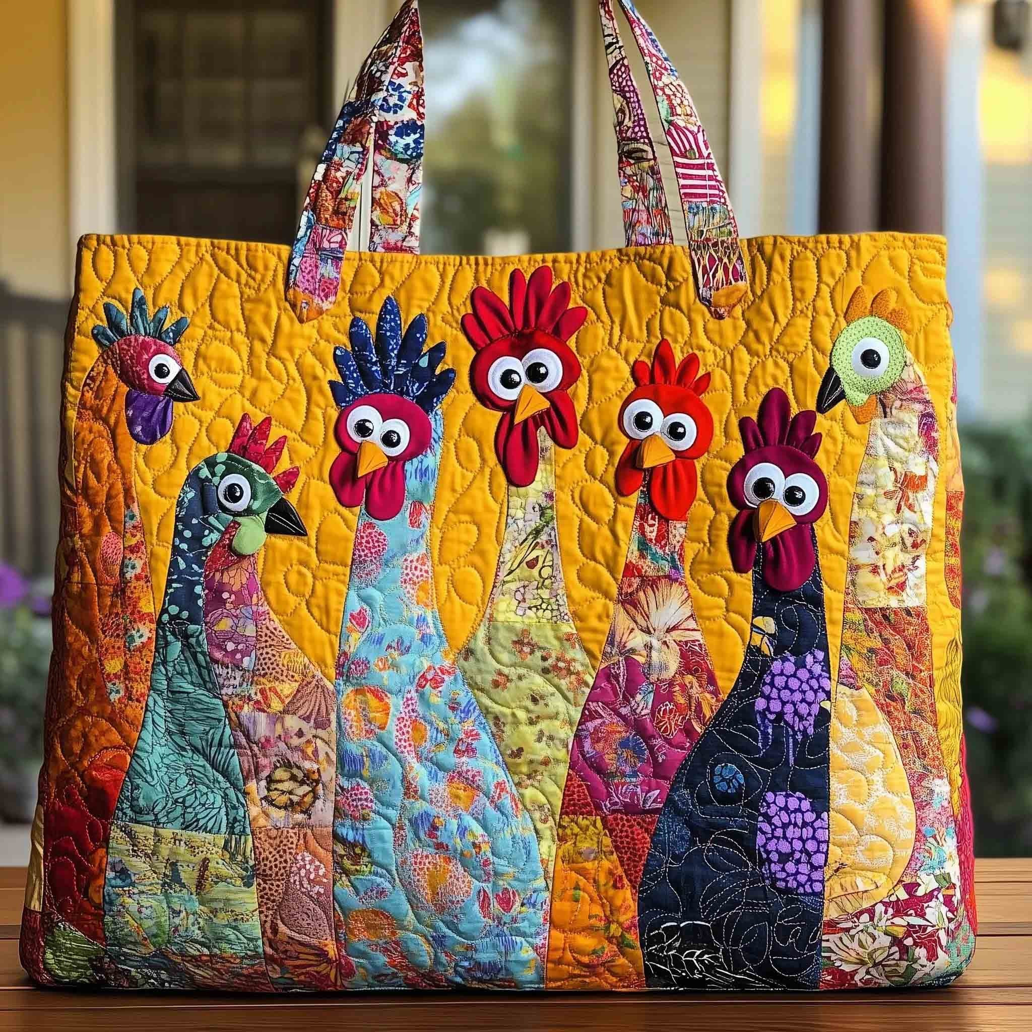 Boho Colorful Floral Patchwork Quilted Tote Bag Boho Style Tote Bag Gift For Traveler Lover