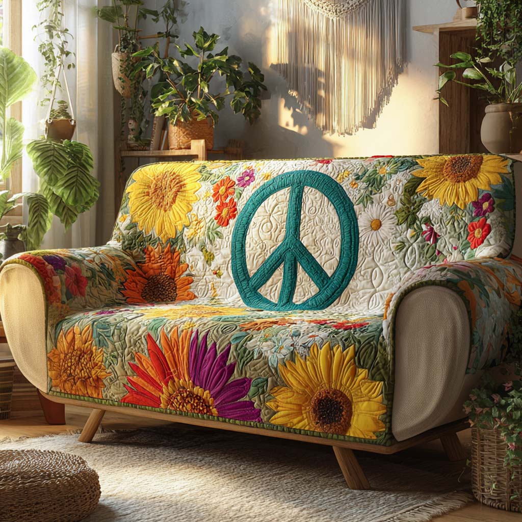 Boho Harmony Quilted Sofa Cover Seat Covers For Couches Christmas Ideas For Hippies