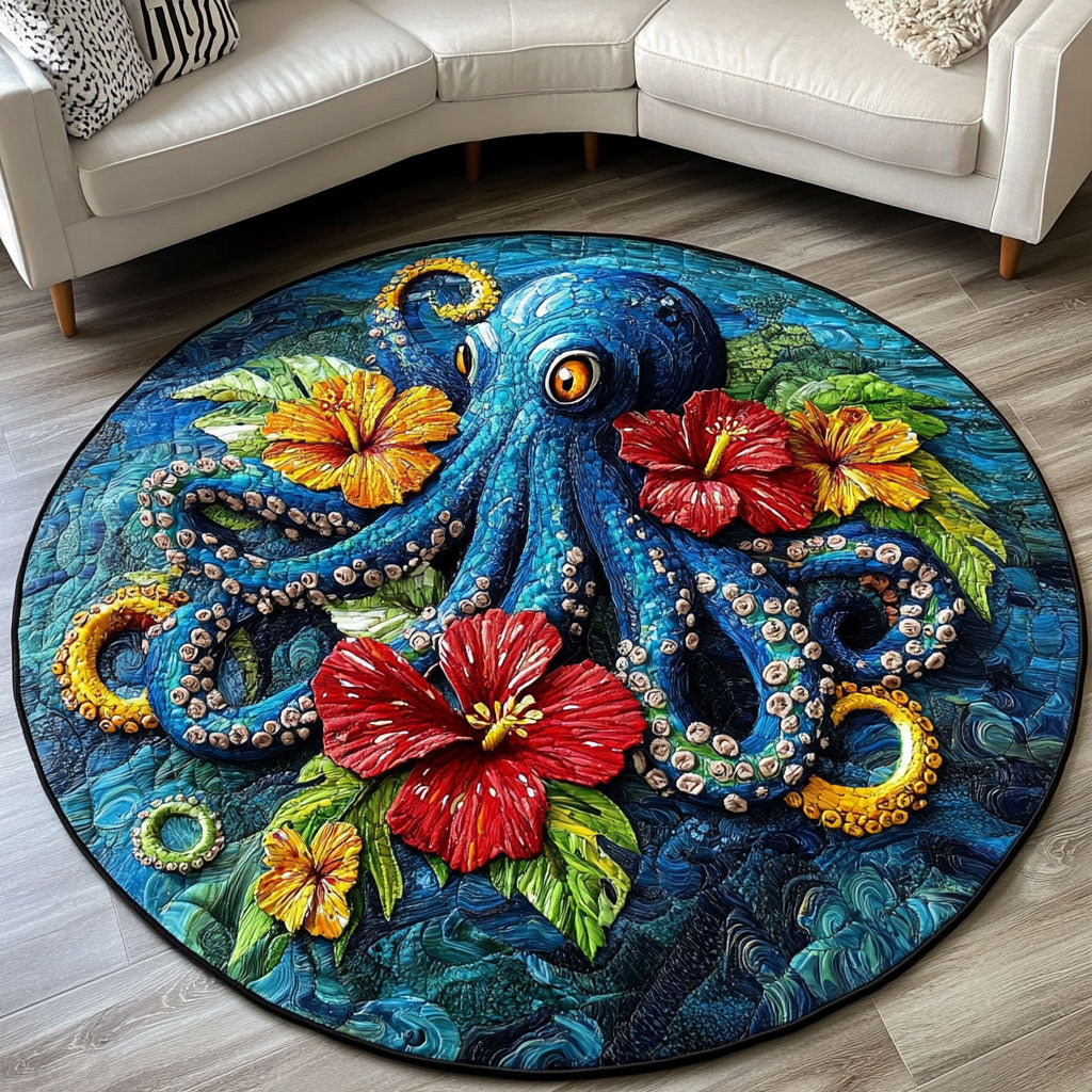 Bold Abyss Quilted Round Mat House Decor Best Gifts For The Beach Lover