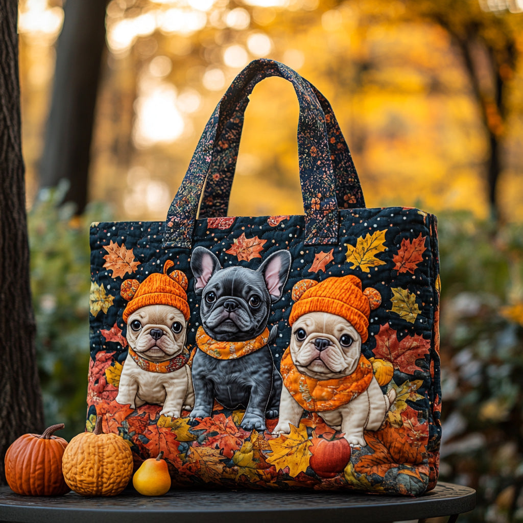 Bonjour Autumn Quilted Tote Bag Best Everyday Tote Bag Present Ideas For Mum
