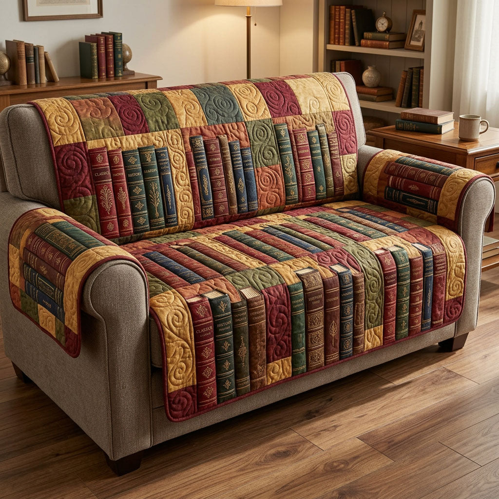 Book Haven Quilted Sofa Cover Pretty Sofa Covers Great Book Presents