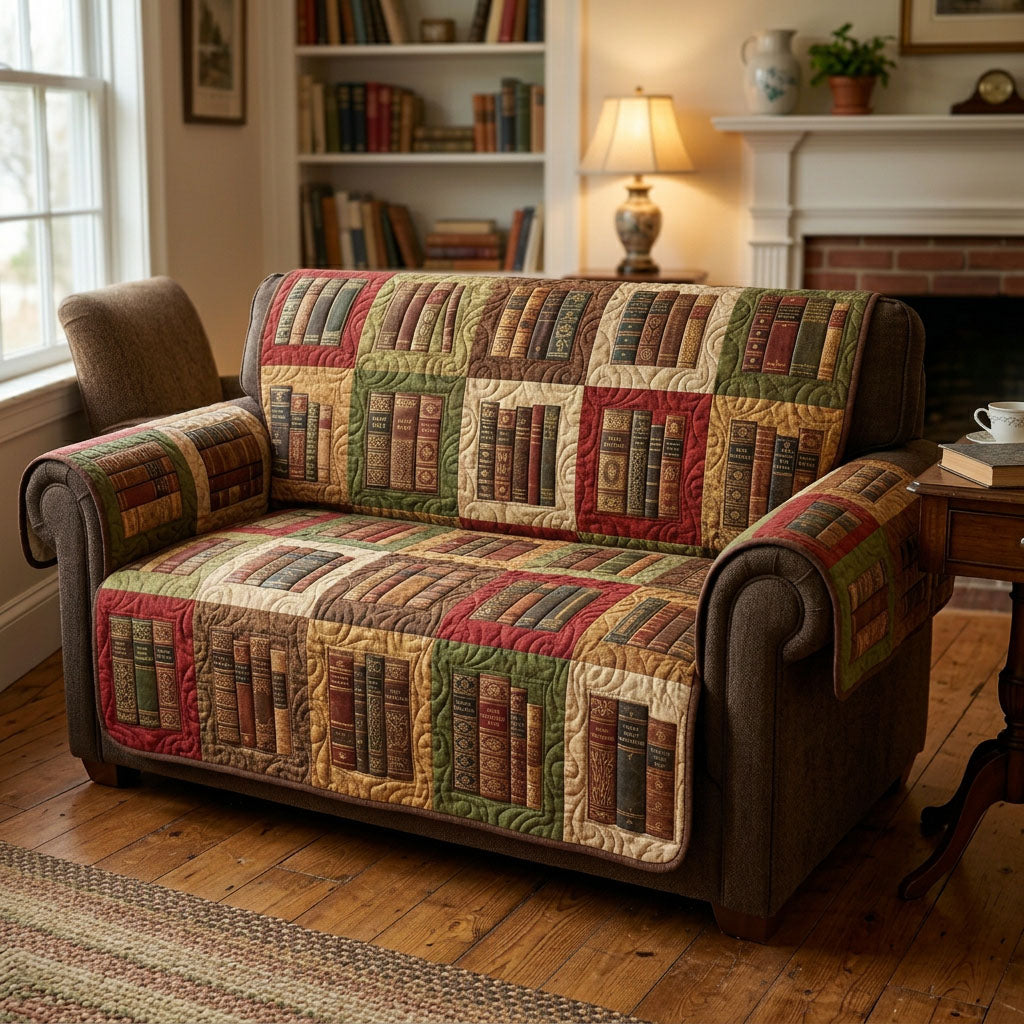 Book Retreat Quilted Sofa Cover Best Slipcovers Best Unique Book Gifts