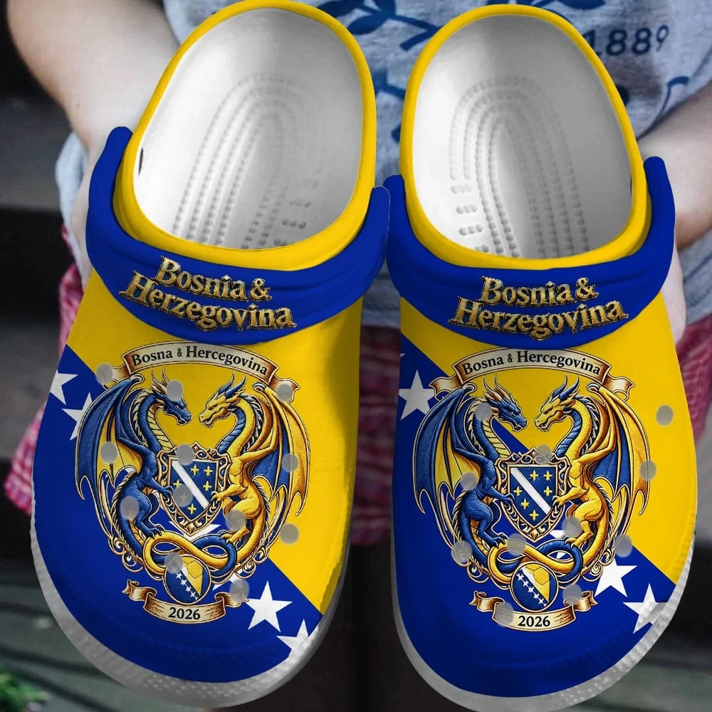 Bosnia And Herzegovina 2026 FIFA World Cup Clogs Bosnia Herzegovina FIFA Merch Football Fan Gear