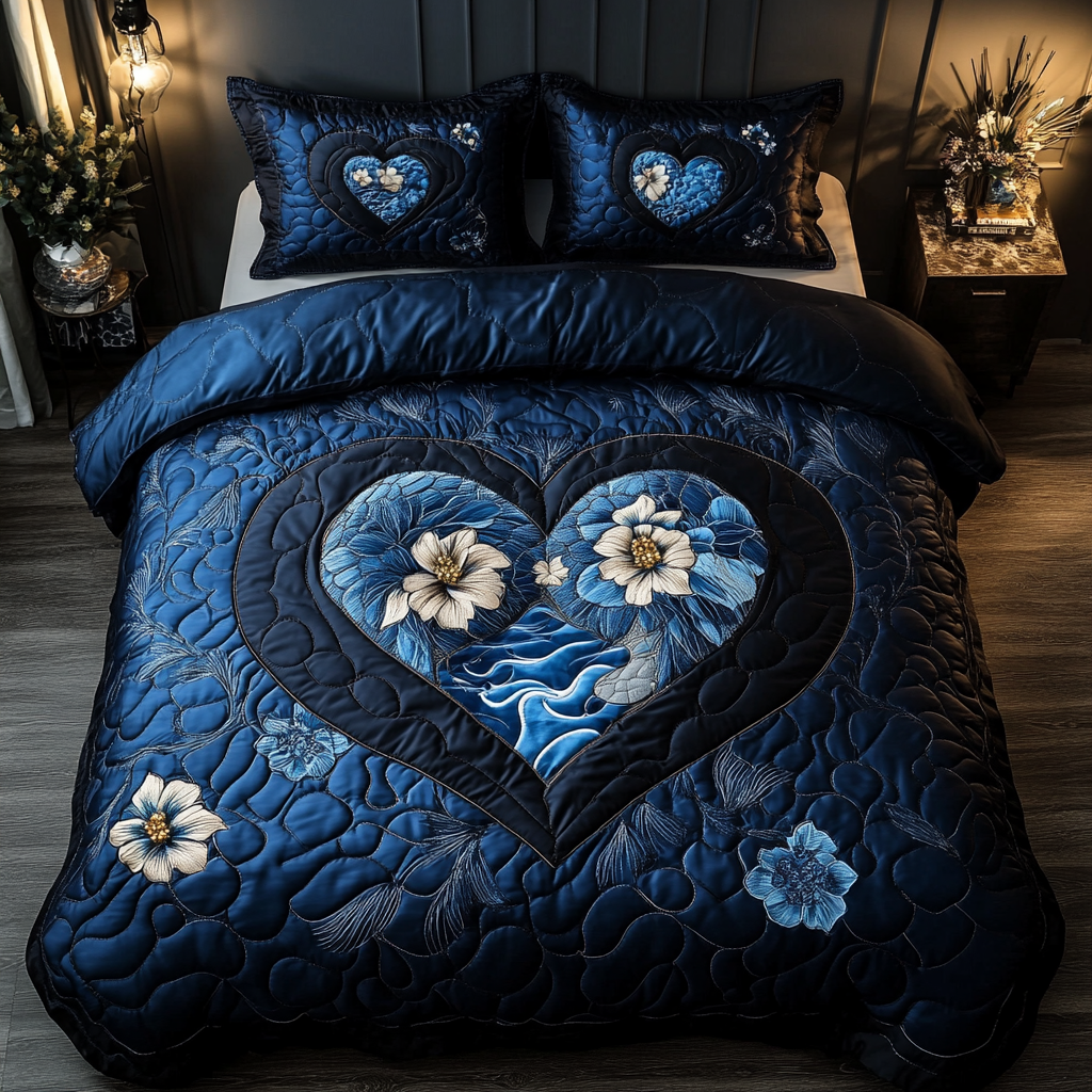 Bound by Love Quilted Bedding Set Cute Bed Sets For Teens Valentine Gift Ideas