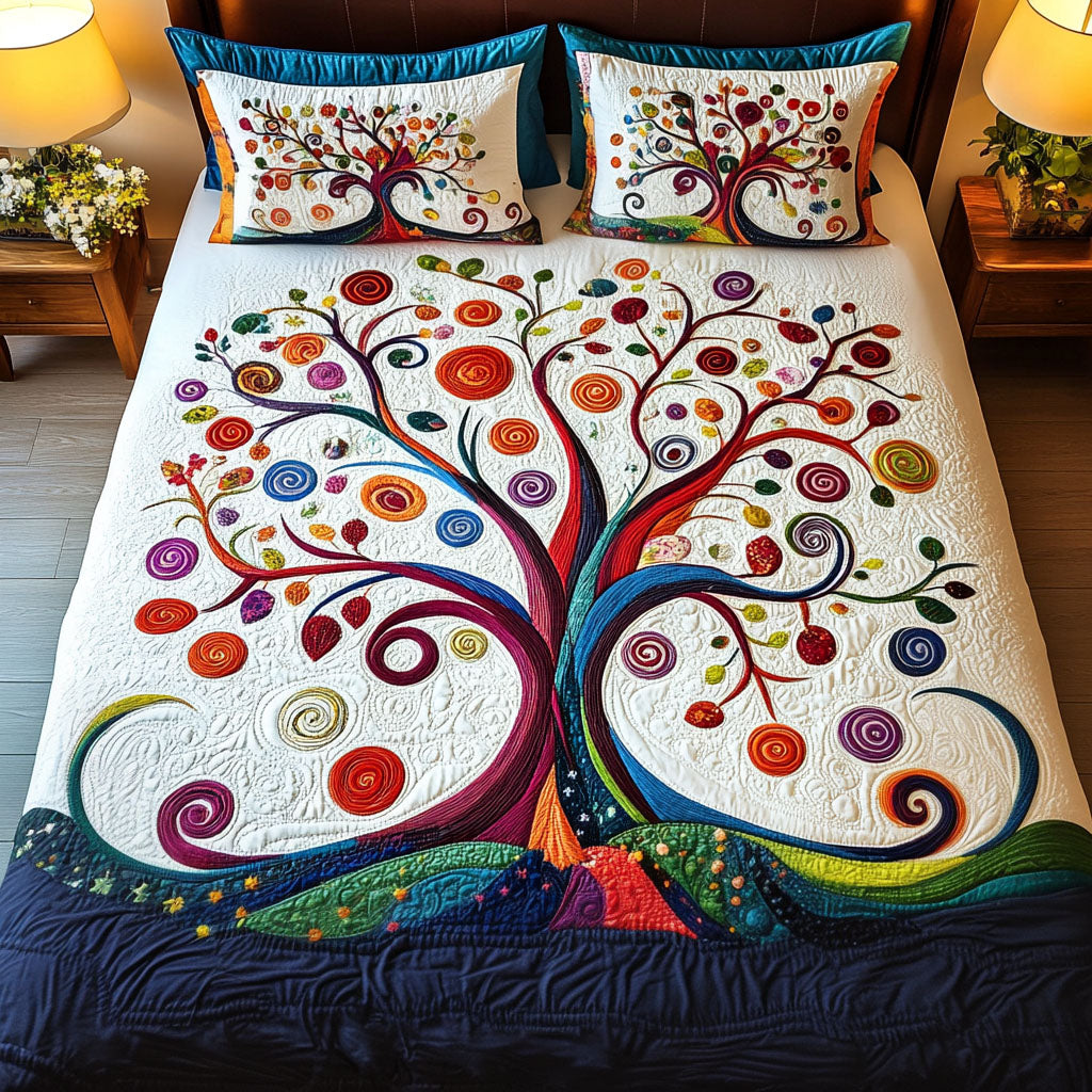 Branches of Harmony Quilted Bedding Set Best Comforter Sets Tree Of Life Gifts Father'S Day