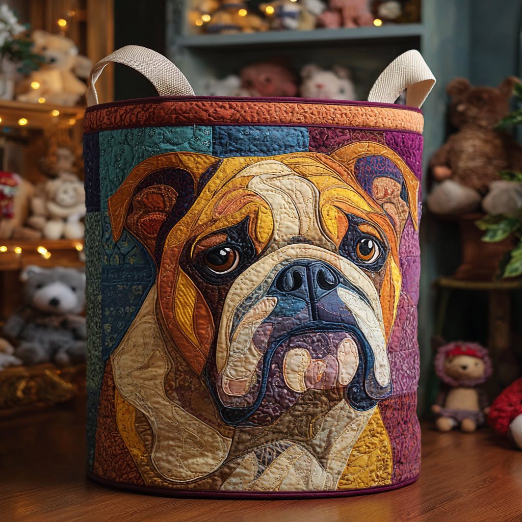 Brave Bulldog Quilted Laundry Basket Good Laundry Baskets French Bulldog Themed Gifts