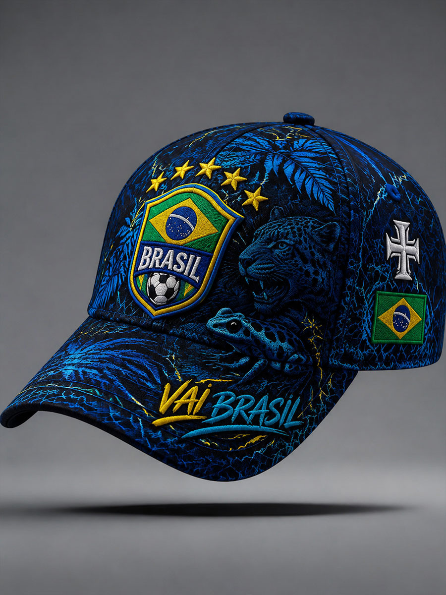Brazil FIFA World Cup 2026 Hat Brazil Football Team World Cup Merch Baseball Cap Soccer Enthusiast Gifts
