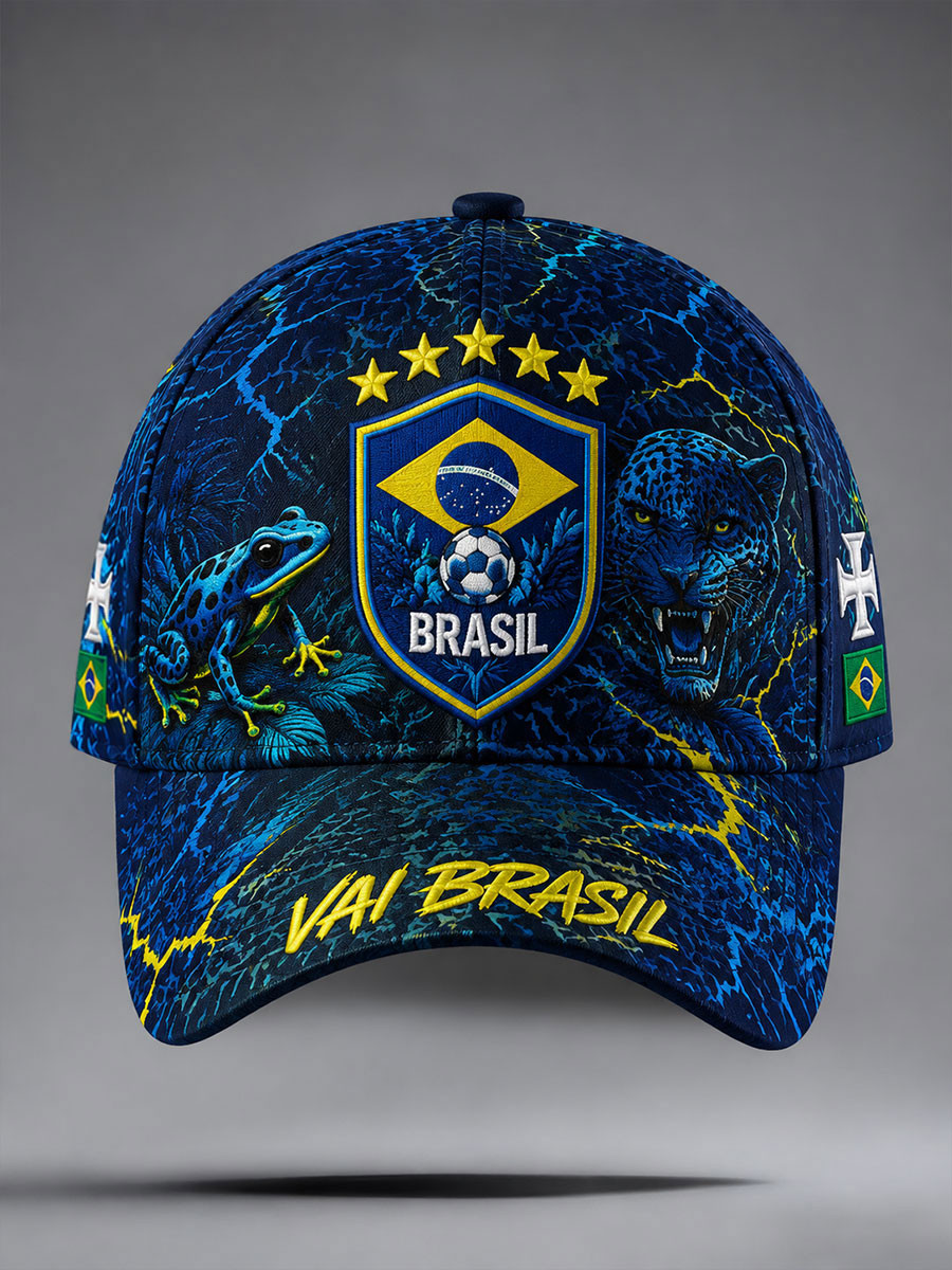 Brazil FIFA World Cup 2026 Hat Brazil Football Team World Cup Merch Baseball Cap Soccer Enthusiast Gifts - Image 2
