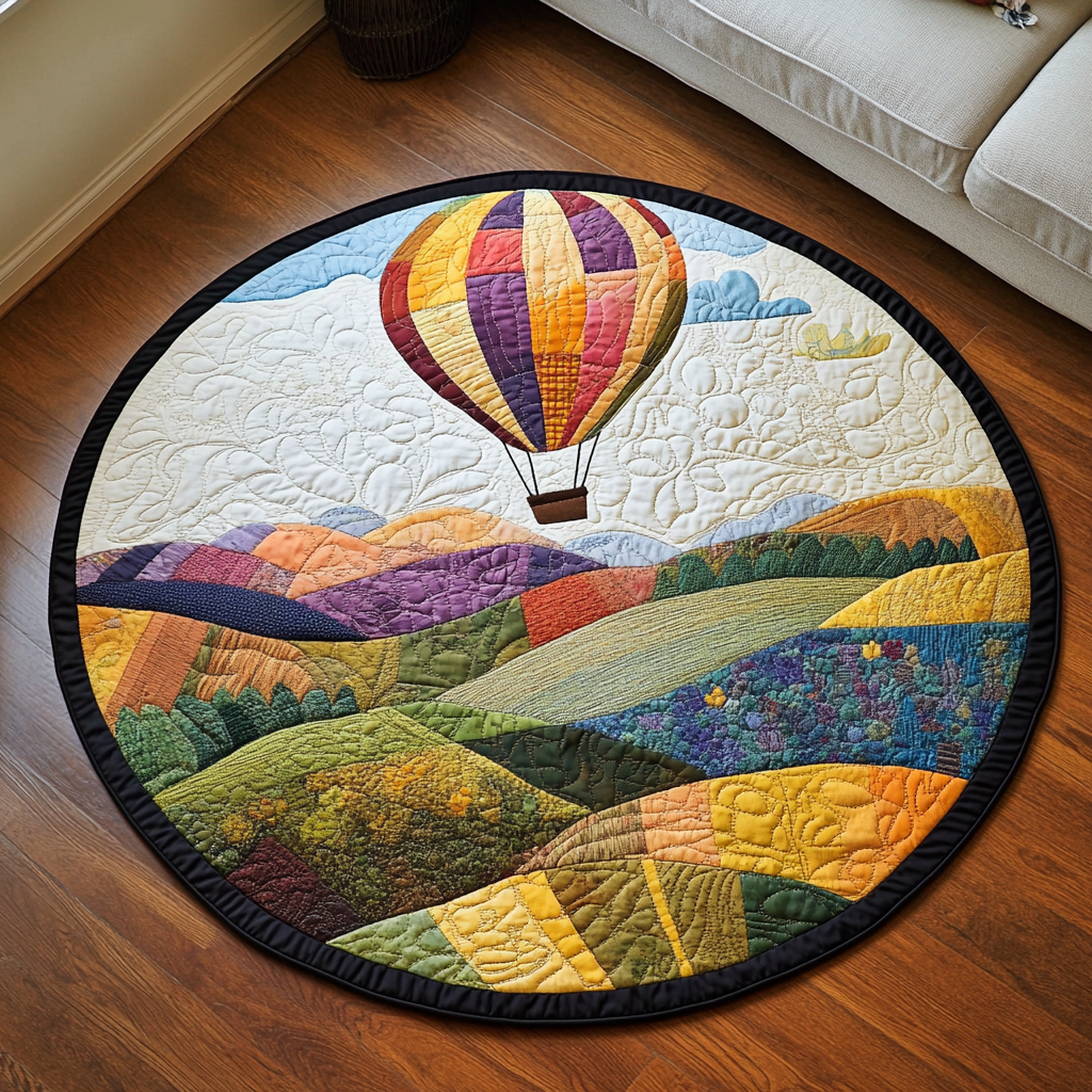 Breezy Ascent Quilted Round Mat Round Mats For Floor Father Daughter Gifts