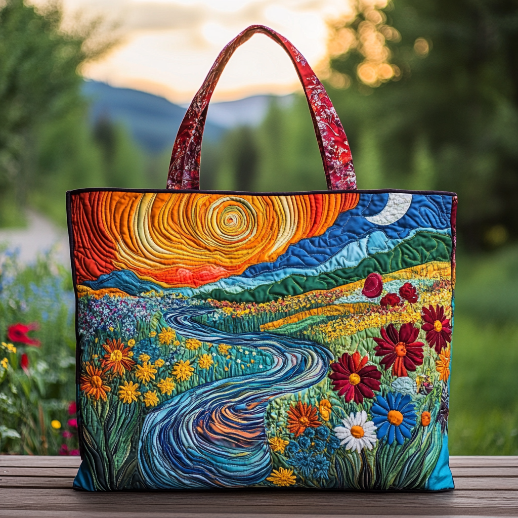 Bright River Quilted Tote Bag Perfect Shoulder Bag Mother'S Day Gift From Mother To Daughter