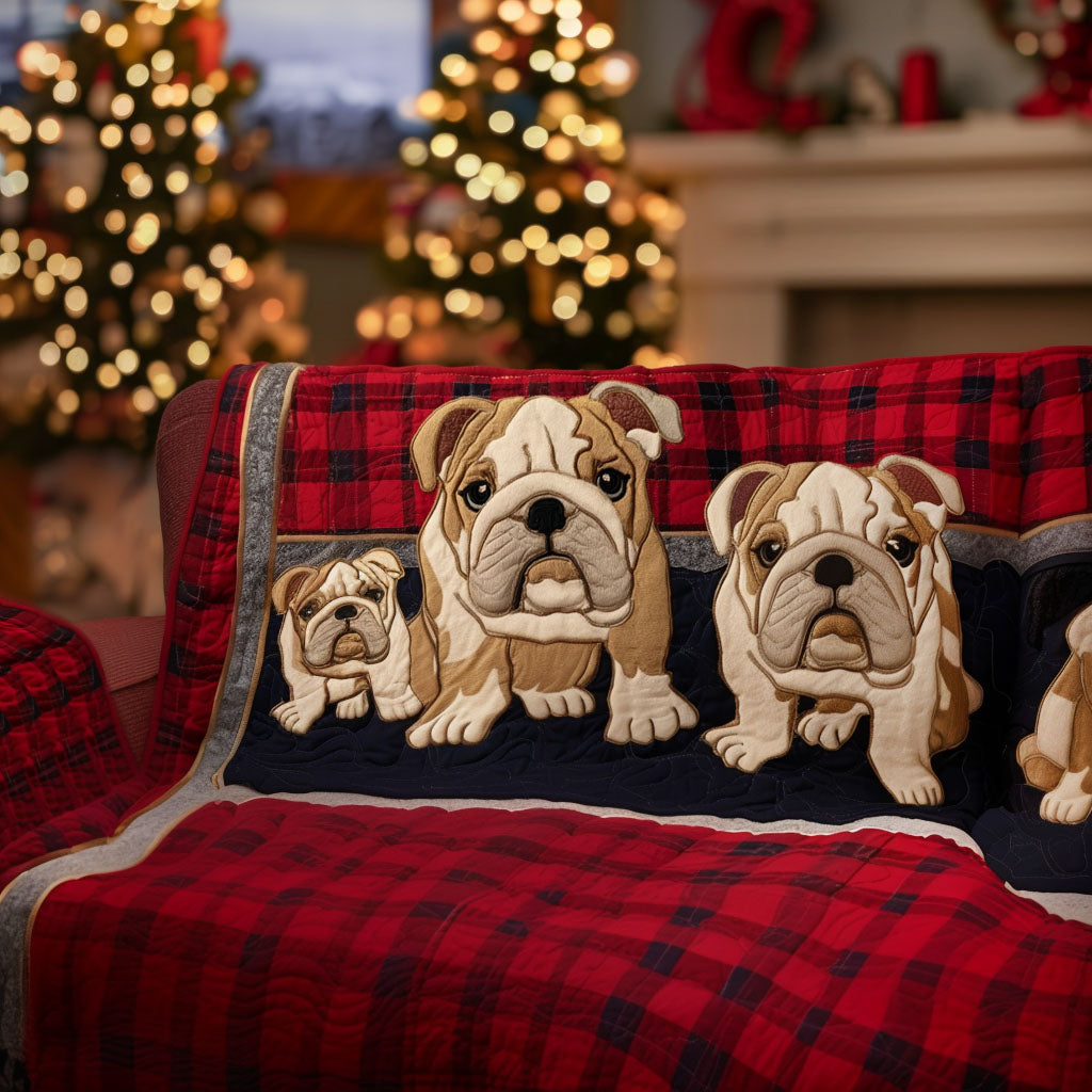 British Bliss Quilted Sofa Cover Couch Protector Unique Gifts For Dog Lovers