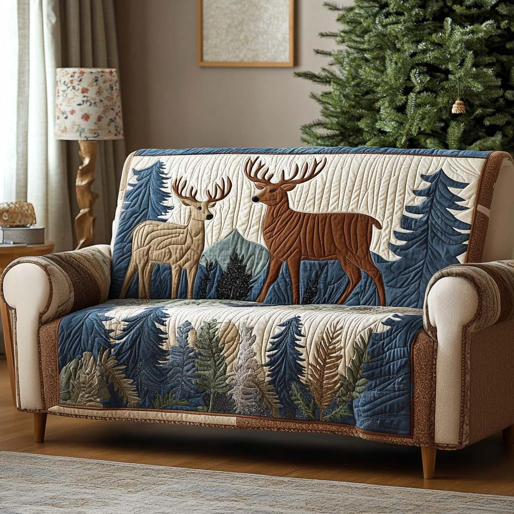 Buck Head Quilted Sofa Cover Cool Sofa Slipcovers Gifts For Deer Lovers