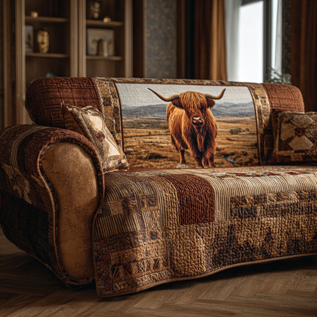 Buffalo Ridge Quilted Sofa Cover Recliner Couch Covers Native American Presents