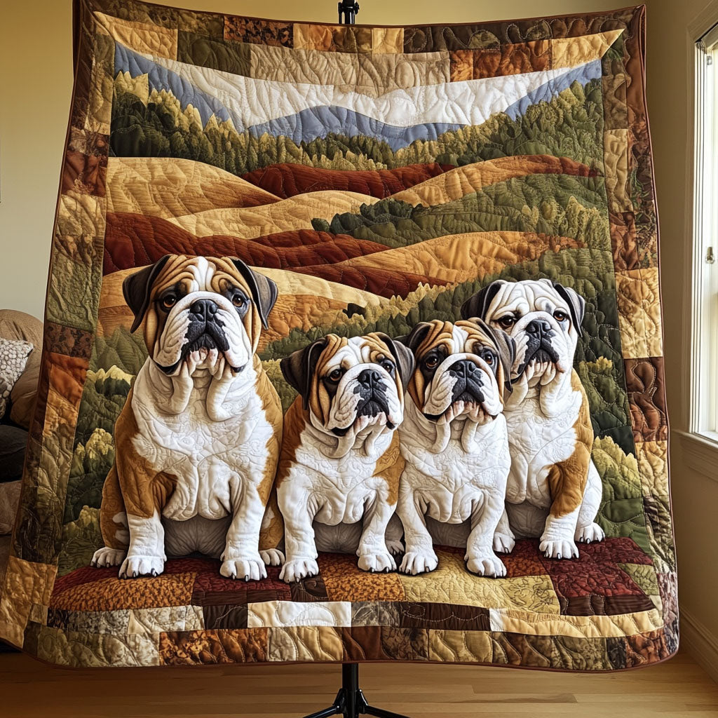 Bulldog Brigade Quilted Blanket Best Sheet Sets Gift Ideas For Bulldog Lovers