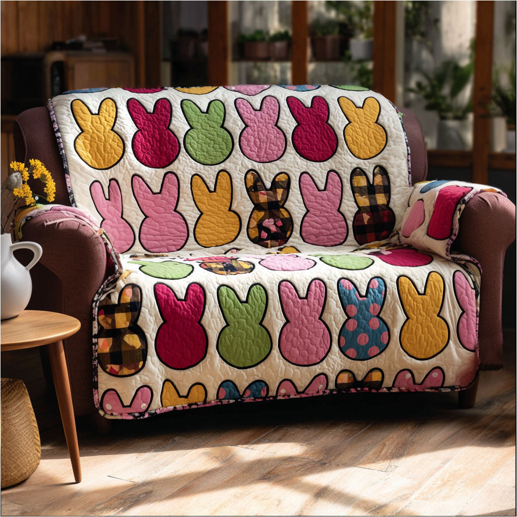 Bunny Patch Jubilee Quilted Sofa Cover Slipcover Couch Covers Best Easter Themed Gifts