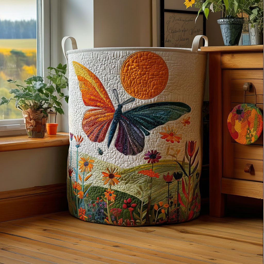 Butterfly Breeze Quilted Laundry Basket Unique Laundry Basket Best Mothersday Gifts